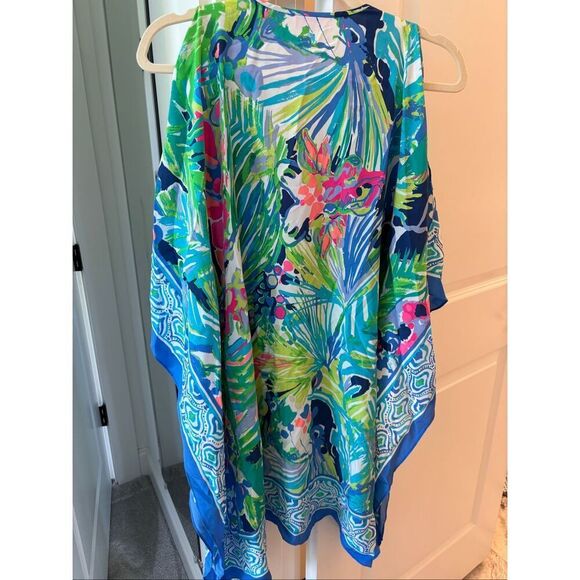 🦄VERY HTF Lilly Pulitzer🦄 - Atlin Silk Caftan XXS/XS - Picture 5 of 7